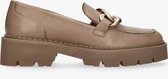 Tango | Bee bold 4-h taupe leather loafer - matching sole | Maat: 42