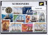 Schoeners – Luxe postzegel pakket (A6 formaat) : collectie van verschillende postzegels van schoeners – kan als ansichtkaart in een A6 envelop - authentiek cadeau - kado - geschenk