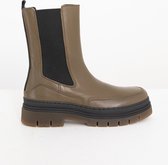 Sissy-Boy - Groene chelsea boots met chunky zool - 42