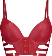 Hunkemöller Dames Lingerie Voorgevormde push up beugel bh Vicky  - Rood - maat D75