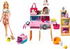 Barbie Careers Dierenwinkel Speelset - met 4 Huisdieren, Verzorgingsplek, Toonbalk & Kassa - Barbieset