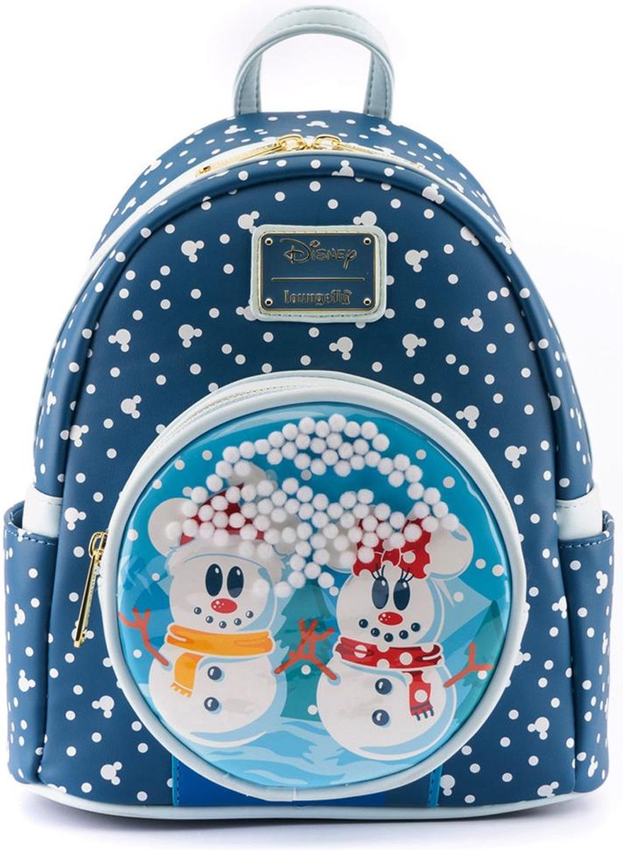 Loungefly: Disney - Mickey & Minnie - Sneeuwpop Minnie Mickey Snow Globe Mini Rugzak