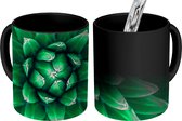 Magische Mok - Foto op Warmte Mok - Close-up cactus bladeren - 350 ML