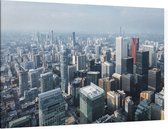 Luchtfoto van de moderne wolkenkrabbers in Toronto - Foto op Canvas - 90 x 60 cm