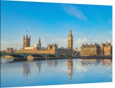 Big Ben en het Westminster parlement in zomers Londen - Foto op Canvas - 90 x 60 cm