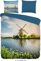 Good Morning Windmill - Dekbedovertrek - Eenpersoons - 140x200/220 cm - Multi kleur