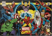 Marvel Bureauonderlegger Retro Comics 34,5 X 49,5 Cm Pvc