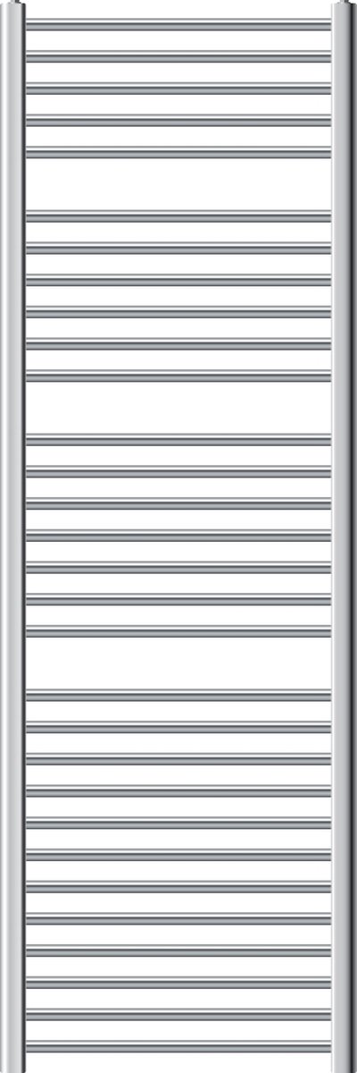 Badkamerradiator Sahara 600x1800 mm chroom recht met zijaansluiting