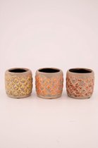 - planter ceramic 8.5x8.5x8cm c / 3 - mixed - 85x85x83