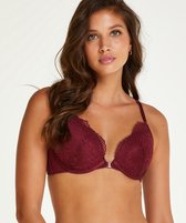 Hunkemöller Dames Lingerie Voorgevormde push up beugel bh Cardi  - Rood - maat B80