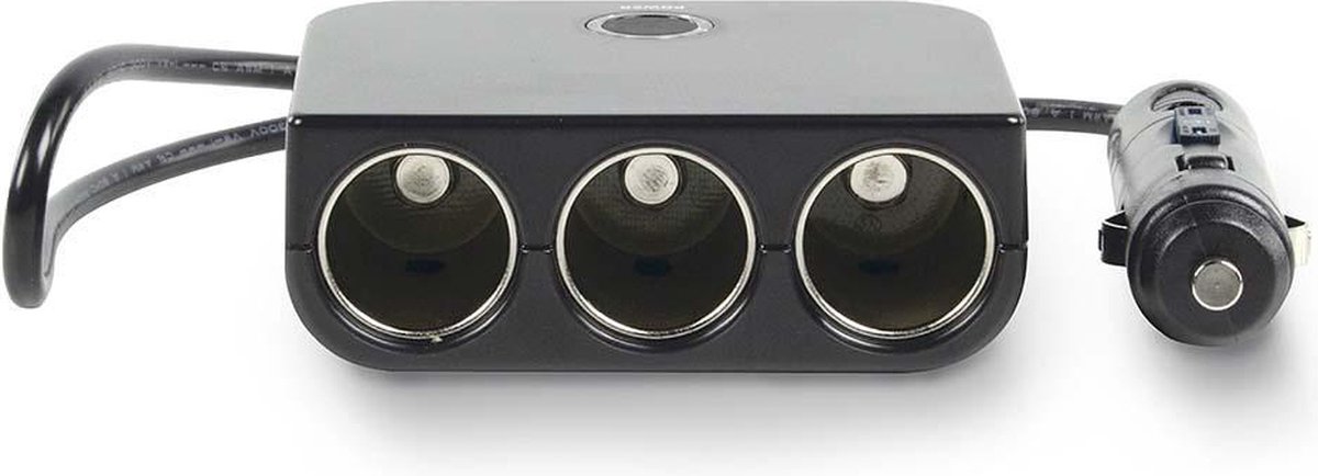 Nedis Universal DC Power Adapter - Auto-Adapter - 150 W - Ingangsvoltage: 12 V DC - 12 V DC - Maximale uitgangsstroom per poort: 4.0 A - Zwart