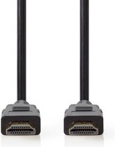 Premium High Speed ​​HDMI-Kabel met Ethernet - HDMI Connector - HDMI Connector - 4K@60Hz - 18 Gbps - 1.50 m - Rond - PVC - Zwart - Polybag