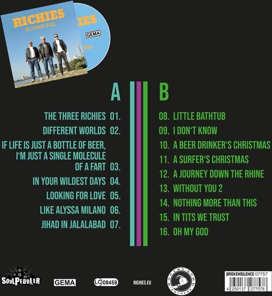 Richies - Autumn Fall (LP), Richies | LP (album) | Muziek | bol