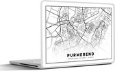 Laptop sticker - 15.6 inch - Kaart - Purmerend - Nederland - 36x27,5cm - Laptopstickers - Laptop skin - Cover