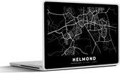 Laptop sticker - 14 inch - Kaart - Helmond - Zwart - 32x5x23x5cm - Laptopstickers - Laptop skin - Cover