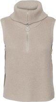 Vero Moda Trui Vmmyrna Sl Cropped Highneck  Zip Ve 10254342 Birch Dames Maat - XL