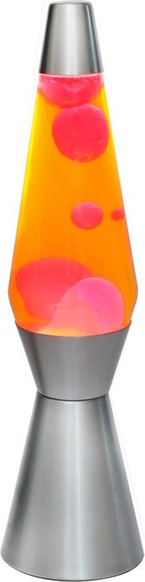 Lamp Raket - oranje vloeistof met rode lava | bol.com