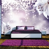Zelfklevend fotobehang - Sprankelende lelies, paars, 8 maten, premium print