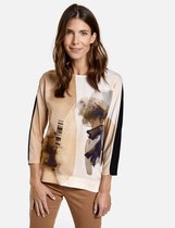 GERRY WEBER Dames Shirt met 3/4-mouwen en motief EcoVero