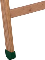 Grenen enkele ladder met rubberen voet - 6 sporten (182 cm) - Ladder hout - Gemaakt van massief roodgrenen hout - Praktisch gebruik - Houten ladder