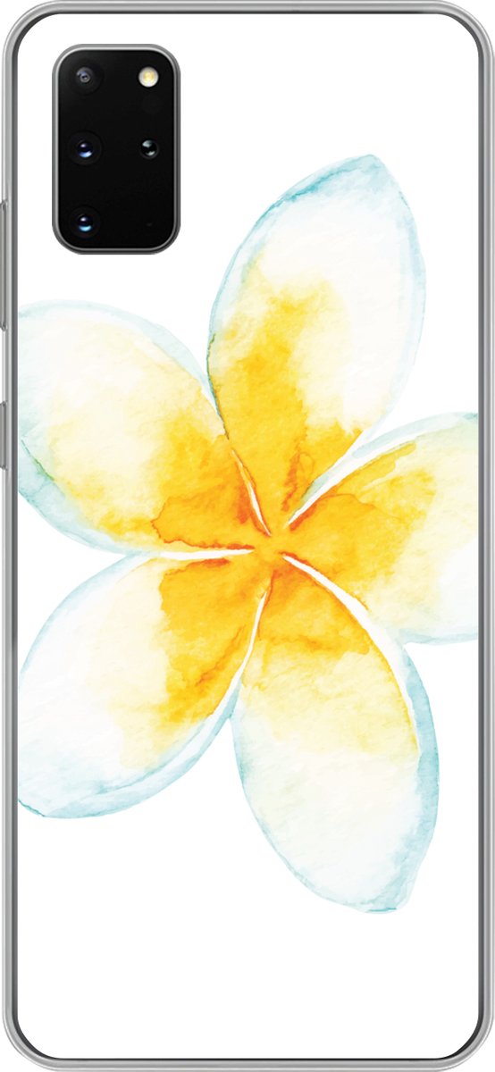 Telefoonhoesje Geschikt voor Samsung Galaxy S20 Plus hoesje - Aquarelverf - Bloem - Tropisch - Siliconen Telefoonhoesje Telefoonhoesje