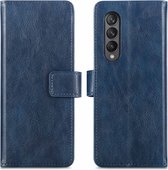 Samsung Galaxy Z Fold3 Hoesje met Pasjeshouder - iMoshion Luxe Booktype - Blauw