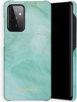 Selencia Maya Fashion Backcover Samsung Galaxy A52(s) (5G/4G) hoesje - Marble Green