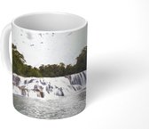 Mok - Waterval over rotsen in de rivier Palenque Mexico - 350 ML - Beker