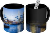 Magische Mok - Foto op Warmte Mok - Rotterdam - Water - Skyline - 350 ML