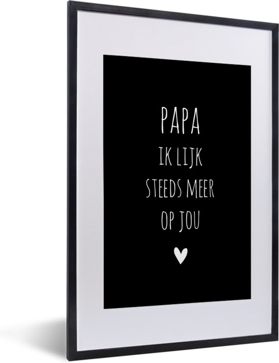 Fotolijst incl. Poster Papa ik lijk