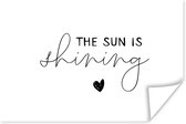 Poster Le soleil brille - Proverbes - Citations - 30x20 cm