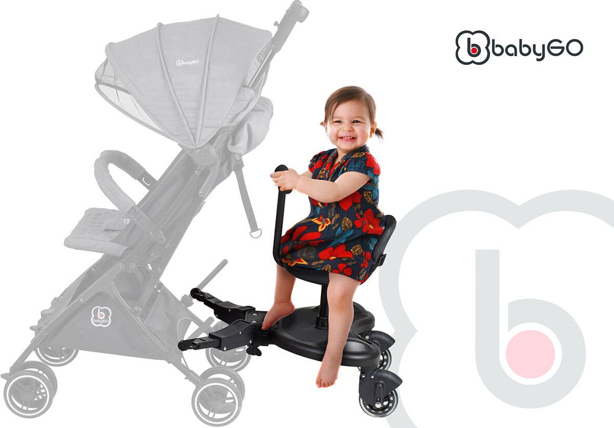 BabyGO WeGo Buggyboard met zitje - Meerijdplankje | bol.com