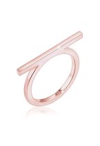 Elli Dames Ring Dames Geo Minimal Blogger Trend Edgy in 925 Sterling Zilver