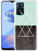 Oppo A16 / A16s Hoesje Wood Simplicity - Designed by Cazy