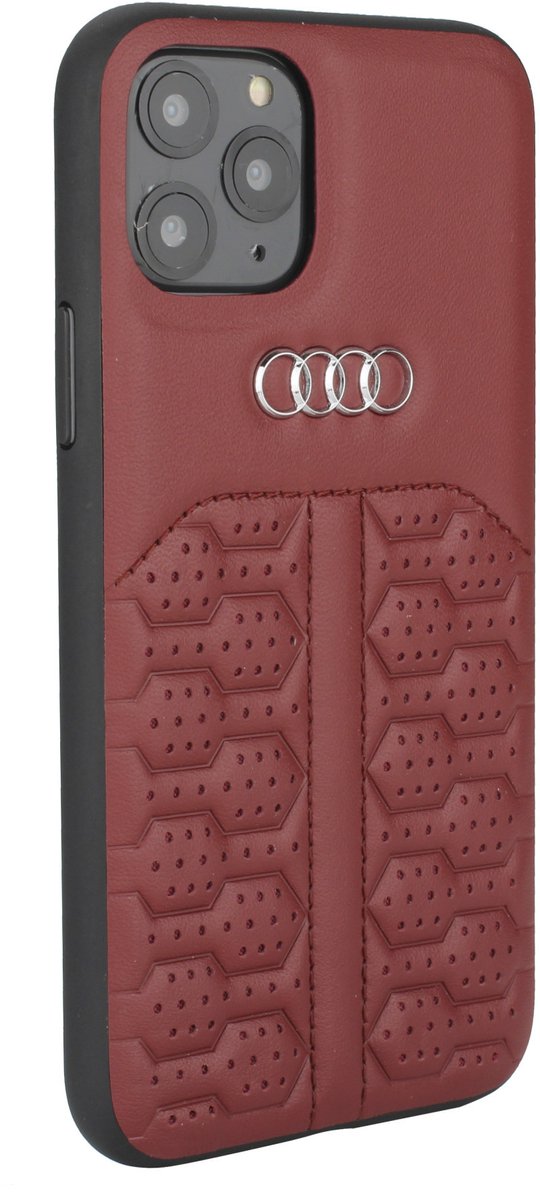 Merlot hoesje Audi A6 Serie iPhone 12 Mini - Backcover - Genuine Leather