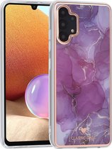 UNIQ Classic Case Samsung Galaxy A32 4G TPU Backcover hoesje - Marble Purple