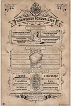 Grupo Erik Harry Potter Hogwarts School List  Poster - 61x91,5cm