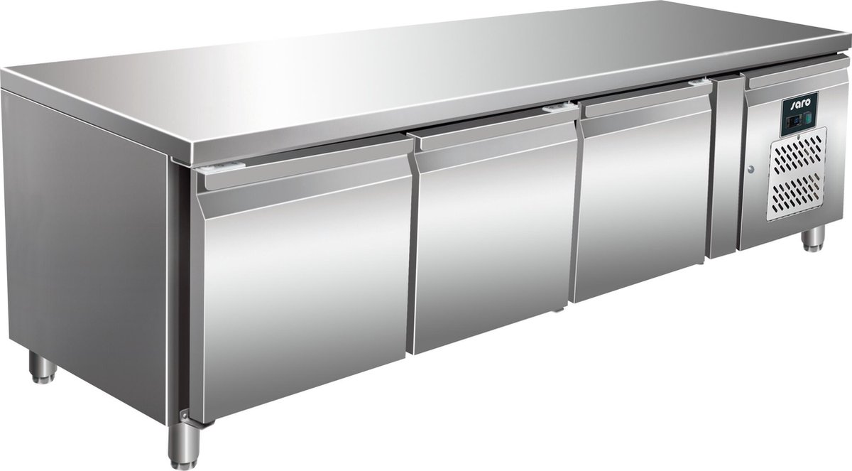 Onderbouw koelwerkbank | 3 Deuren | 317L | Geforceerd, -2°C/+8°C | Saro | 323-3114