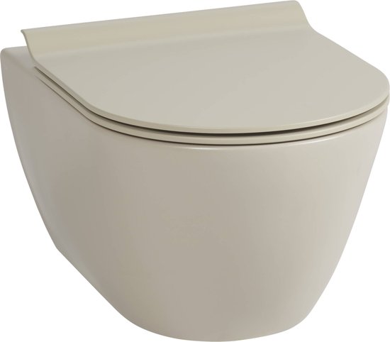 Foto: Ben segno hangtoilet xtra glaze free flush mat beige wc pot toiletpot hangend toilet excl toiletbril