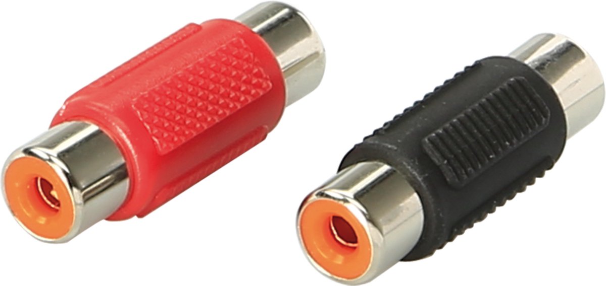 Image of ACV 30.4201-04 tussenstuk voor kabels RCA Zwart, Rood