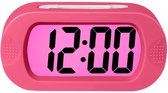 TKMARS Clocks digitale wekker - Alarmklok -Large Display - Met snooze  - Beste cadeau voor kinderen - Roze