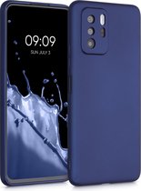 kwmobile telefoonhoesje voor Xiaomi Poco X3 GT - Hoesje voor smartphone - Back cover in metallic blauw