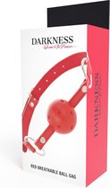 Darkness -  Breathable Ball Gag - Rood