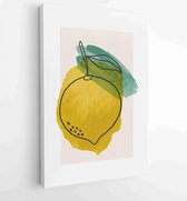 Orange fruits wall art background vector 3 - Moderne schilderijen – Vertical – 1912868653 - 80*60 Vertical