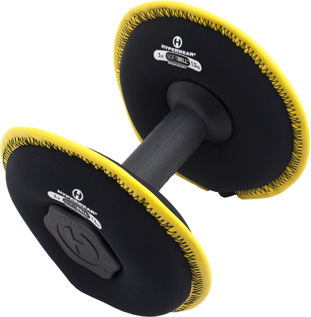 SoftBell Dumbbell 2,6 kg (6 lbs) - geel