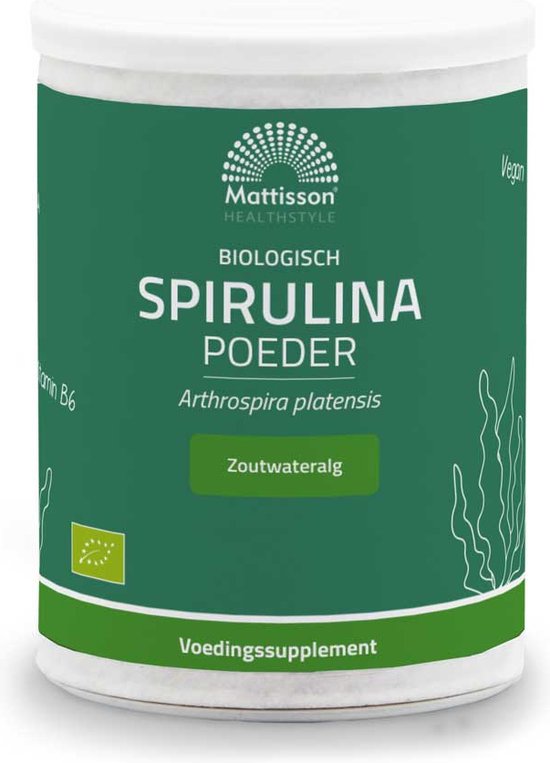 Mattisson - Biologische Spirulina Poeder - Vegan & Biologisch - 125 Gram - Mattisson