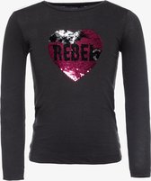 TwoDay meisjes shirt met hart - Grijs - Maat 92