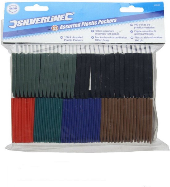FUX 20 stuks afstandhouders, kunststof, 60 x 40 x 5 mm, beglazingsblokken, onderlegplaten, afstandsplaatjes, kunststof plaat, compensatieplaten, raamwiggen (dikte: 5 mm
