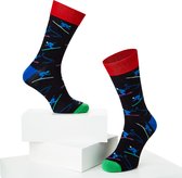 McGregor Sokken Heren | Maat 41-46 | Ski Holliday Sok | Donkerblauw Grappige sokken/Funny socks