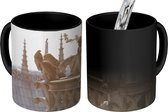 Magische Mok - Foto op Warmte Mok - Gargoyle op de bovengevel van de Notre Dame - 350 ML